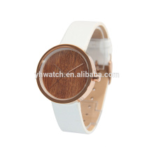 простые часы с деревянным циферблатом специального дизайна для унисекс